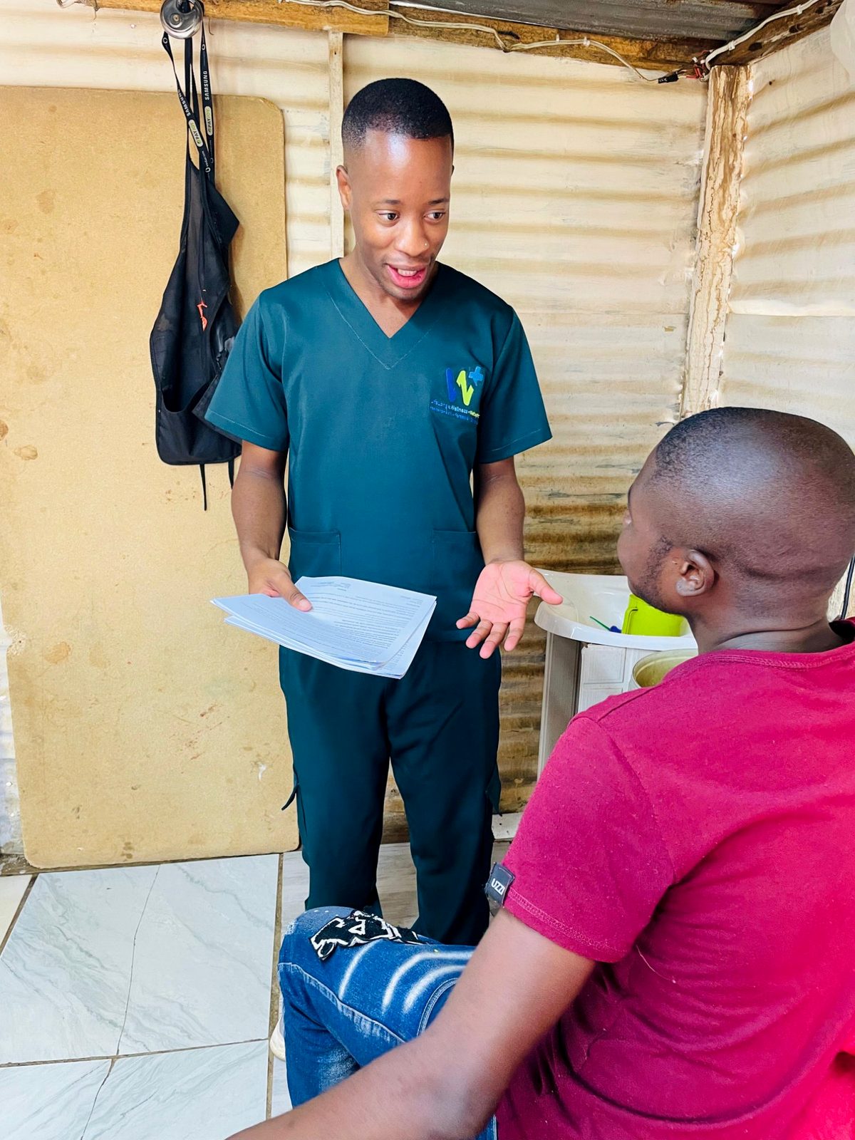 CWW conducting a home visit